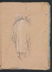 Verona Sketchbook: Drapery study with loket page 5, 1760. od Francesco Lorenzi