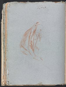 Verona Sketchbook: Ženská postava s pláštěm strana 40, 1760. od Francesco Lorenzi