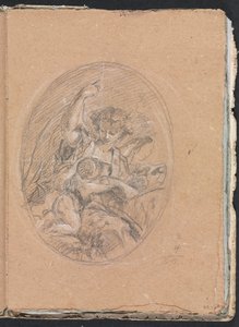 Verona Sketchbook: Postava s dítětem v rondelu (strana 67) od Francesco Lorenzi