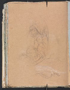 Verona Sketchbook: Figurky v rondelu se studiem ruky (strana 70) od Francesco Lorenzi