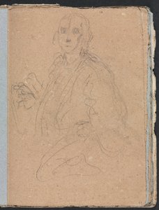 Verona Sketchbook: Gentlemen strana 55, 1760. od Francesco Lorenzi