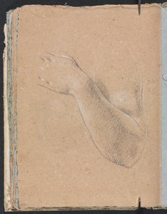 Verona Sketchbook: Levá paže a ruka strana 46, 1760. od Francesco Lorenzi