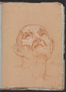 Verona Sketchbook: Mužská hlava strana 31, 1760. od Francesco Lorenzi
