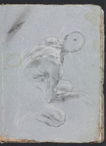 Verona Sketchbook: Mužský akt zezadu (strana 9) od Francesco Lorenzi