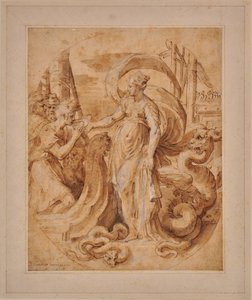 Circe a společník Ulysses od Francesco Mazzuoli