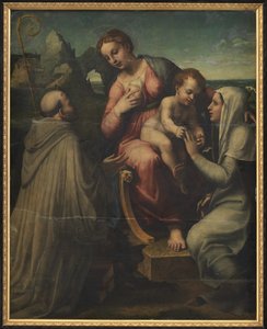 Madona s dítětem se svatými od Francesco Menzocchi