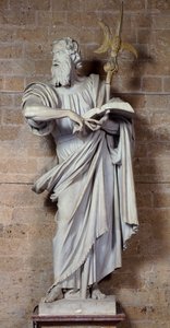 Svatý Tadeáš, mramorová socha Francesca Mochiho (1580-1654), Muzeum katedrálních děl, Orvieto, Itálie od Francesco Mochi