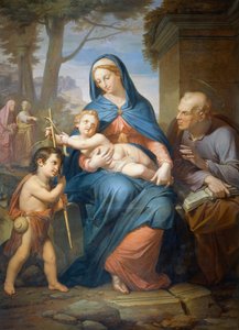 Svatá rodina, ante 1836, Francesco Nenci (1781-1850), olej na plátně, 200x147 cm od Francesco Nenci