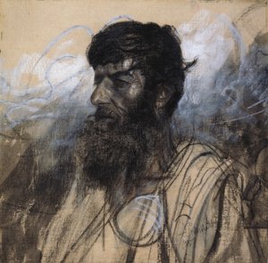 Studie hlavy pro mrzáky od Francesco Paolo Michetti