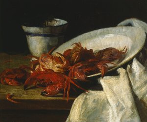 Zátiší s korýši (olej na plátně) od Francesco Paolo Palizzi
