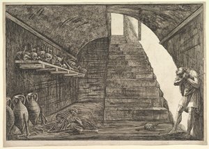Vězeňská scéna.n.d. od Francesco Piranesi