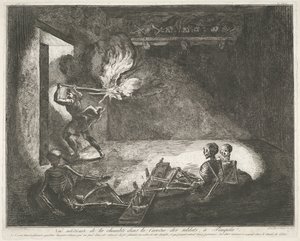 Soldatenkazerne te Pompei Starožitnosti Magna Graecia (název série) od Francesco Piranesi