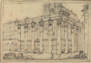 Chrám Antonina a Faustiny od Francesco Piranesi