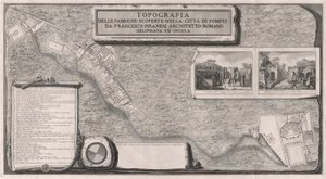 Topografie továren objevených ve městě? z Pompejí od Francesco Piranesi