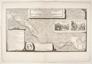 Topografie továren objevených ve městě? z Pompejí od Francesco Piranesi