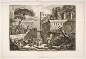 Pohled na hrob Marnia negl od Francesco Piranesi