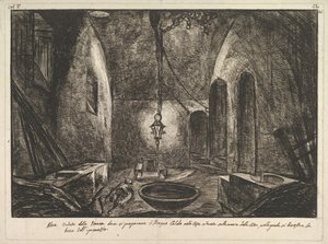Pohled na Pompeje Další pohled na místnost, kde byl připraven Bogno Caldo. . . .n.d. od Francesco Piranesi