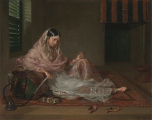 Muslimská dáma ležící od Francesco Renaldi