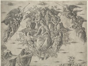 Nanebevzetí Panny Marie, c. 1495.