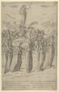 Triumf cudnosti, ca. 1480-90. od Francesco Rosselli