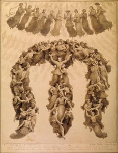 Ilustrace k Božské komedii Dante Alighieri Paradiso canto XVIII od Francesco Scaramuzza