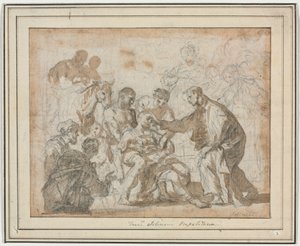 Zázrak svatého Maura od Francesco Solimena