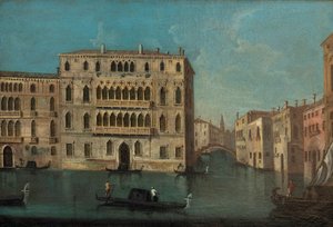 Francesco Tironi Grand Canal a palác Foscari