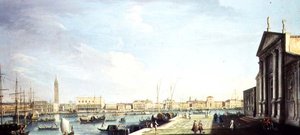 Bacino di San Marco s Dóžecím palácem a Riva degli Schiavoni (18. století)