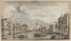 Canal Grande při pohledu směrem k Salute a Dogana