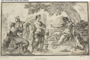 Soud z Paříže od Francesco Trevisani