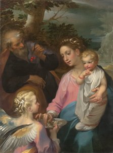 Zbytek na útěku do Egypta, kolem roku 1569 (olej na plátně)