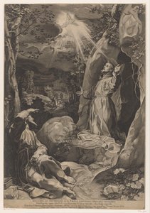 Francis dostává stigmata od Francesco Villamena