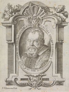 Galileo Galilei (1564-1642), asi 1656 (rytina) od Francesco Villamena