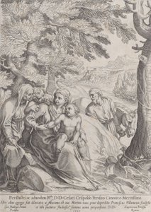 Zbytek na útěku do Egypta, 1597. od Francesco Villamena