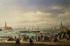 Napoleon III příjezd do Benátek od Francesco Zanin