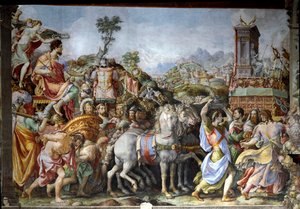 Triumf Marca Furia Camilla, generála a římského státníka (Fresco
