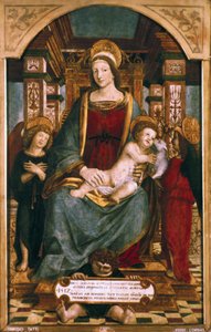 Panna a dítě s anděly, 1512 od Francesco dei Tatti