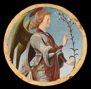 Griffoni Polyptych: Anděl zvěstování, cca 1472-1473. od Francesco del Cossa