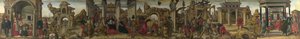 Scény ze života svatého Vincenta Ferrera, cca 1450-1475. od Francesco del Cossa,