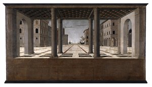 Německy: Idealstadt Architektonická veduta od Francesco di Giorgio