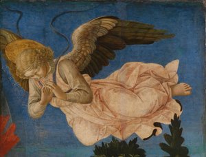 Andělský panel oltáře Pistoia Santa Trinità, 1455-1460 od Francesco di Stefano Pesellino
