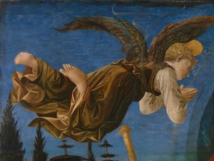 Andělský panel oltáře Pistoia Santa Trinità, 1455-1460 od Francesco di Stefano Pesellino