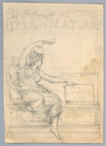 Design pro obálku Manhattan Illustrated Monthly Magazine od Francis Augustus Lathrop