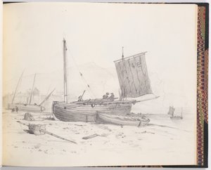 Rybářské lodě od Francis Augustus Lathrop