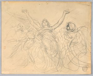 Skupina andělů od Francis Augustus Lathrop