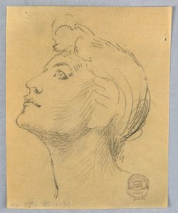 Hlava ženy od Francis Augustus Lathrop