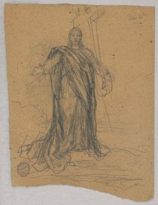 Skica pro centrální postavu ve vzestupu od Francis Augustus Lathrop