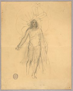 Skica pro centrální postavu ve vzestupu od Francis Augustus Lathrop