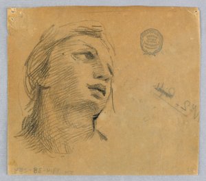 Náčrt ženské hlavy od Francis Augustus Lathrop