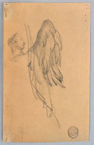Náčrt anděla od Francis Augustus Lathrop